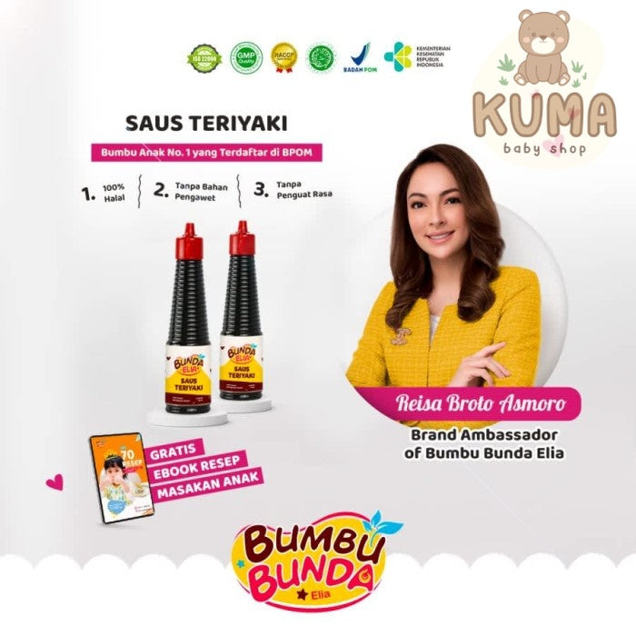 Bumbu Bunda Elia Saus Teriyaki Non MSG Non Pengawet