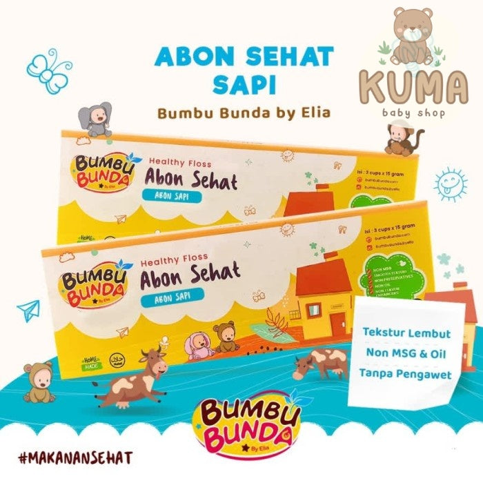 Bumbu Bunda by Elia Abon Sapi Non MSG Non Pengawet Abon Halus Lembut