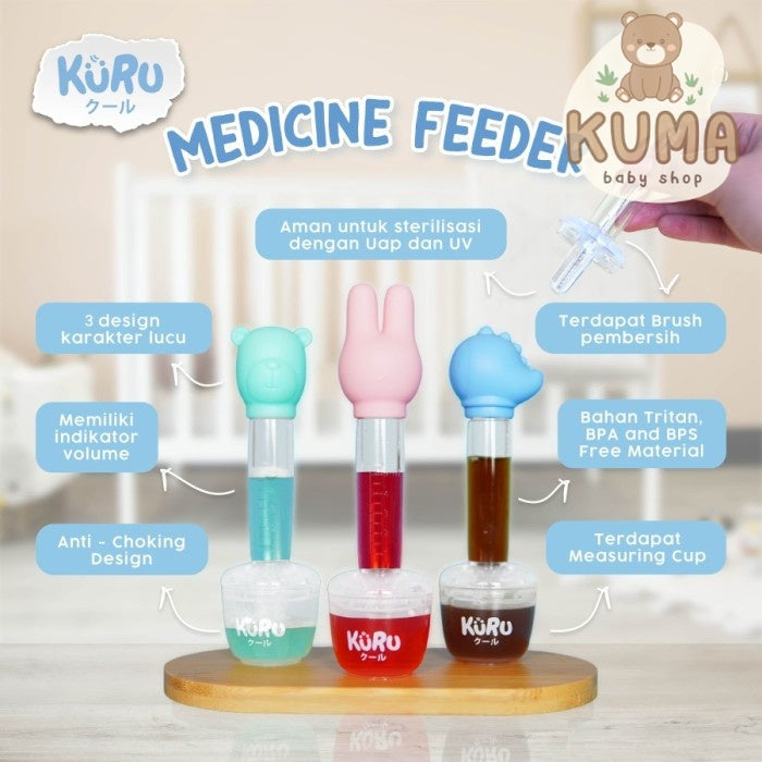 KURU Baby Medicine Feeder MF1 | Alat Bantu Minum Obat Susu Pipet Bayi