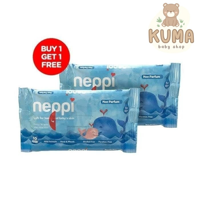 Neppi Wipes Non Parfum 10s BOGO Buy 1 get 1 Non perfume
