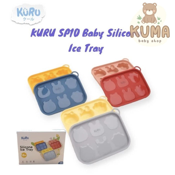 KURU SP10 Baby Silicone Ice Tray | Cetakan Makanan MPASI Kaldu Es Batu