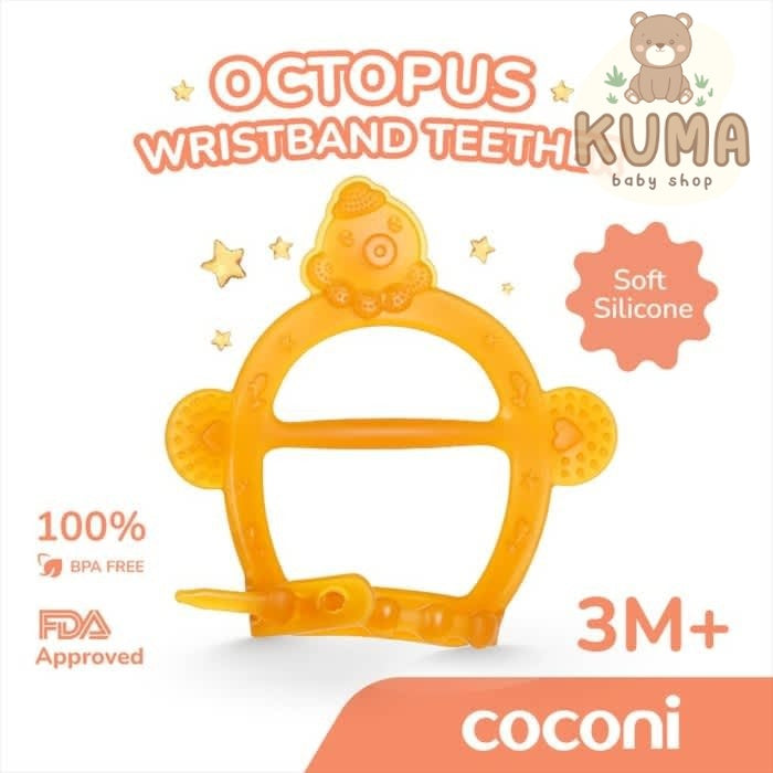 COCONI Octopus Wristband Teether With Case | Mainan Gelang Gigit Bayi