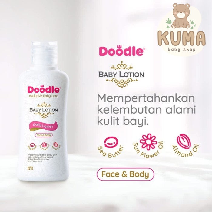Doodle Baby Lotion | Face & Body Baby Lotion Wajah Badan Bayi