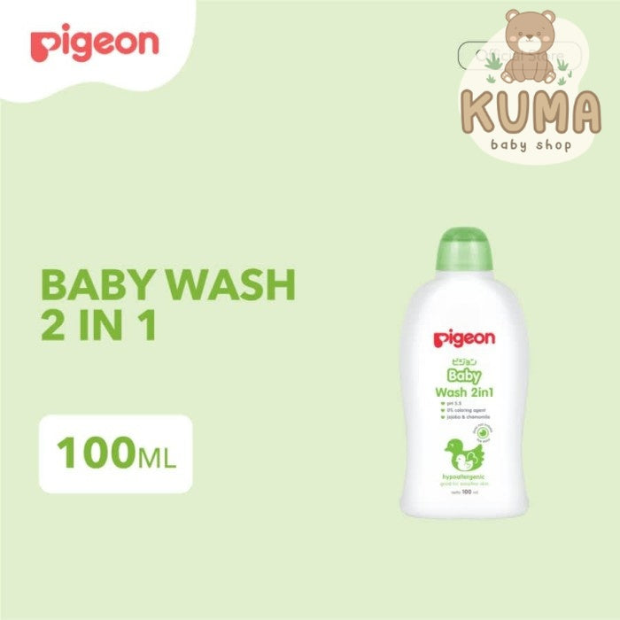 PIGEON Baby Wash Chamomile 100Ml | Shampoo & Sabun Cair Bayi