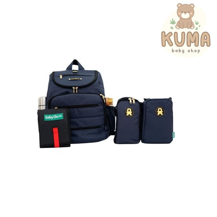 BabyGo Inc - Babygoinc Harley Diaper Bag Backpack Babygo Tasi Asi/Bayi