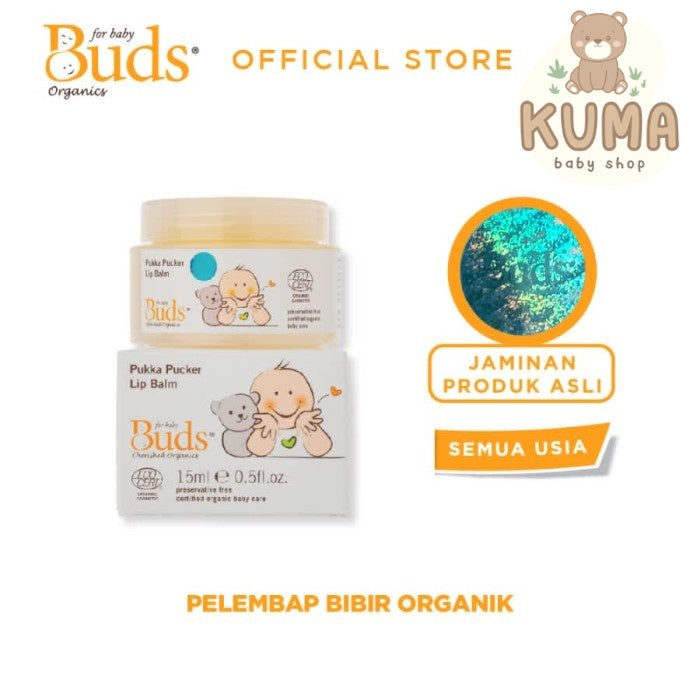 Buds Organics Pukka Pucker Lip Balm - Pelembab Bibir Bayi & Anak
