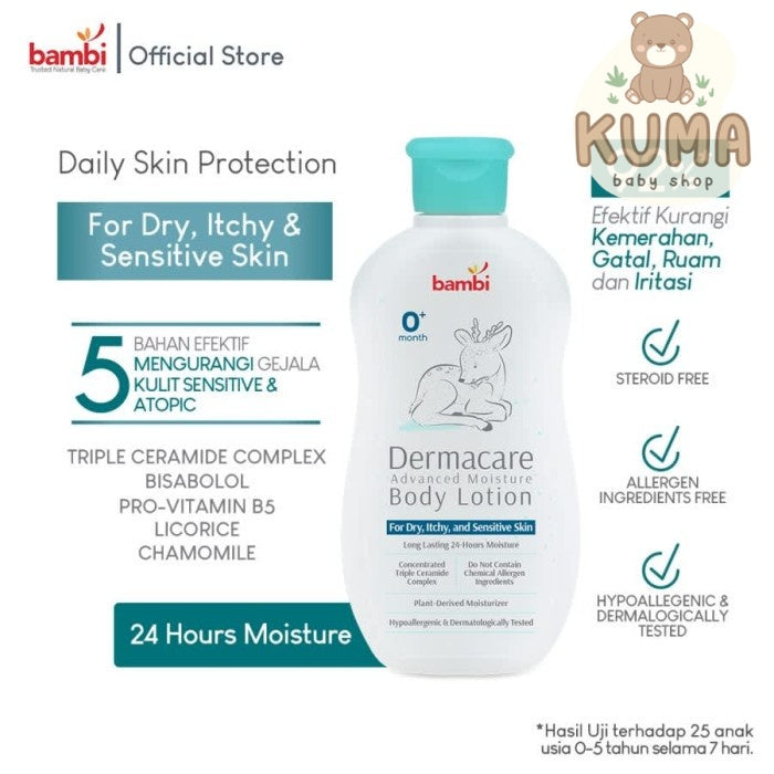 Bambi Baby Dermacare Advanced Moisture Body Lotion 200ml