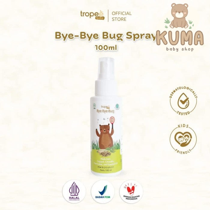 Tropee Bebe - Bye Bye Bug Spray 100ml Anti Nyamuk Serangga Bayi