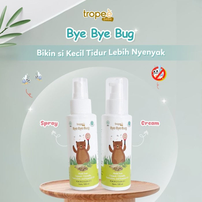 Tropee Bebe - Bye Bye Bug Spray 100ml Anti Nyamuk Serangga Bayi