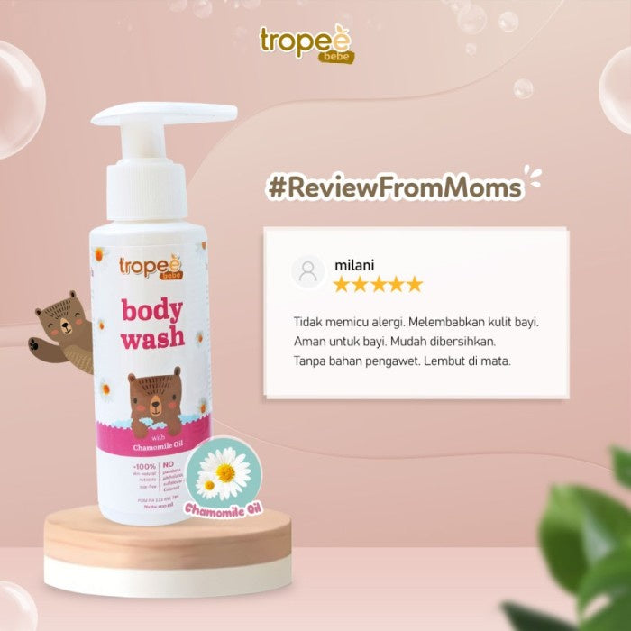 Tropee Bebe - Chamomile Body Wash (Sabun Mandi Anak) 100ml