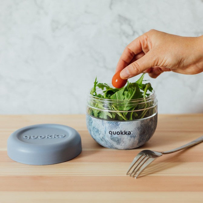 Quokka Ms Food Jar With Silicone Cover Bubble 500ml - mangkok anak