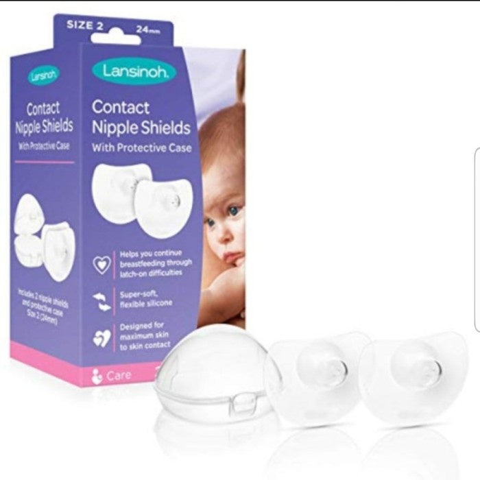 Lansinoh 2 Contact Nipple Shields - Size 2 (24mm)