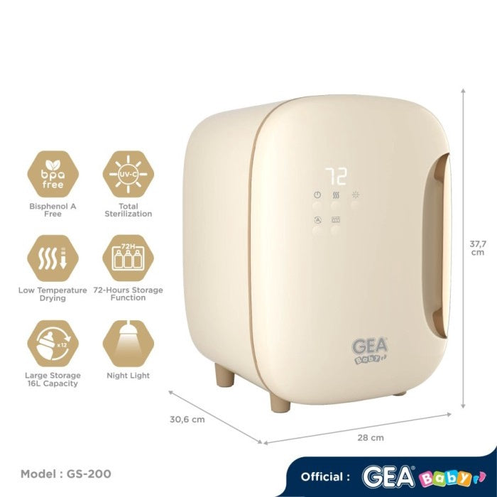 GEA BABY GS-200 - smart led uv sterilizer & dryer / alat sterilisasi