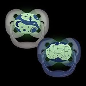 Dr Brown Advantage Pacifier Glow In the Dark stage 1 & stage 2 kompeng