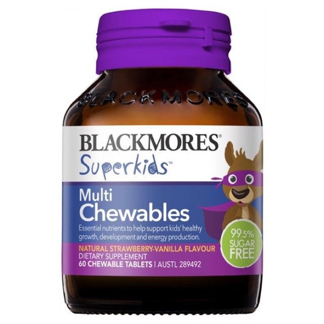 Blackmores superkids multi chewable 60 hisap vitamin anak chewables