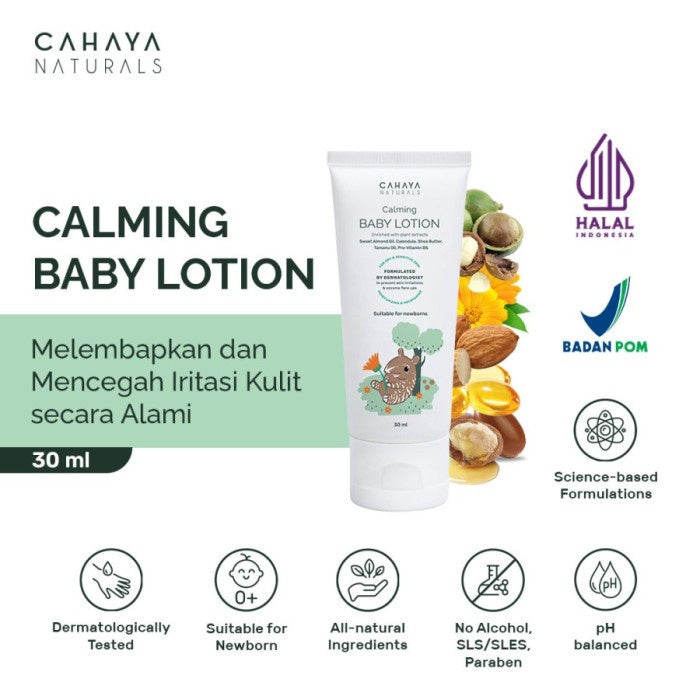Cahaya Naturals Calming Baby Lotion (Sensitive Skin) 60ml / 30ml