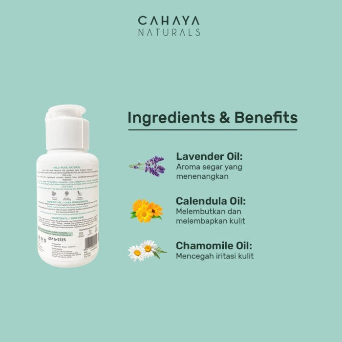 Cahaya Calming Baby Wash (Sensitive Skin) Head to Toe 60ml / 225ml