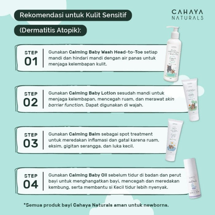 Calming Baby Oil 60ml Cahaya Naturals