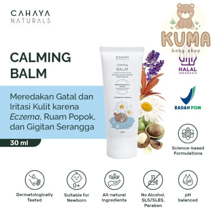 Cahaya Natural Calming Balm (Eczema & Rash Cream) 30 ml / 60 ml