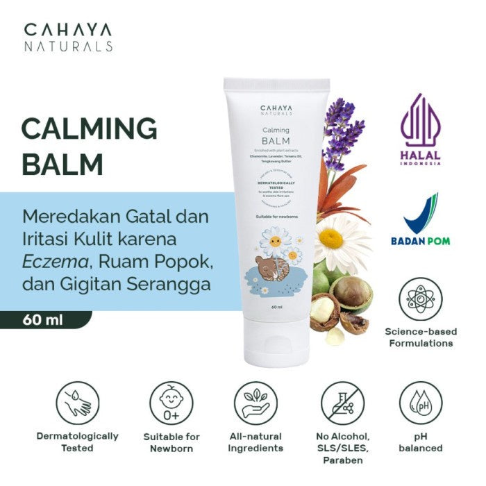 Cahaya Natural Calming Balm (Eczema & Rash Cream) 30 ml / 60 ml