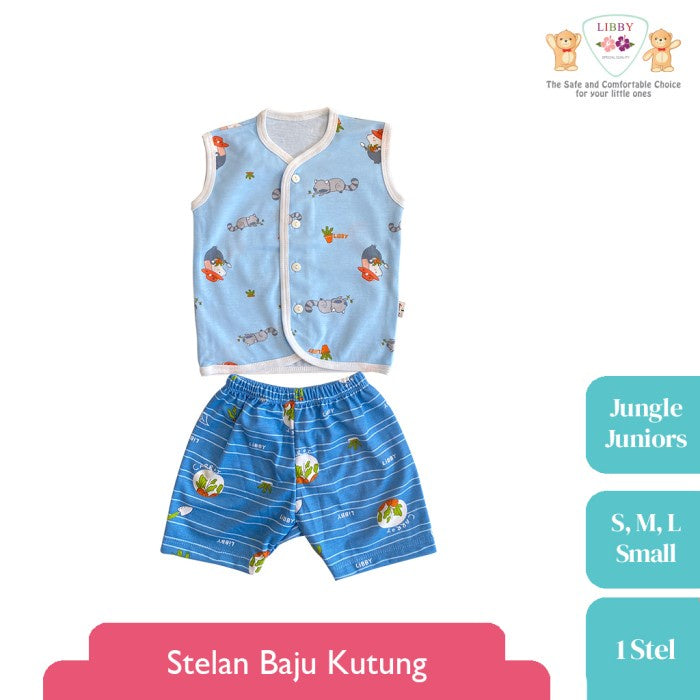 LIBBY Setelan Baju Kutung Anak Kecil Motif Jungle Juniors (1stel)