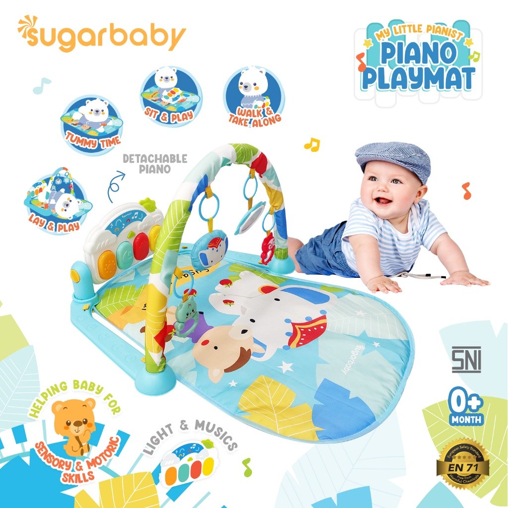 My Little Pianist Piano Playmat Baby Gym/Mainan gym bayi/Baby Playgym/Mainan Anak/Matras bayi piano