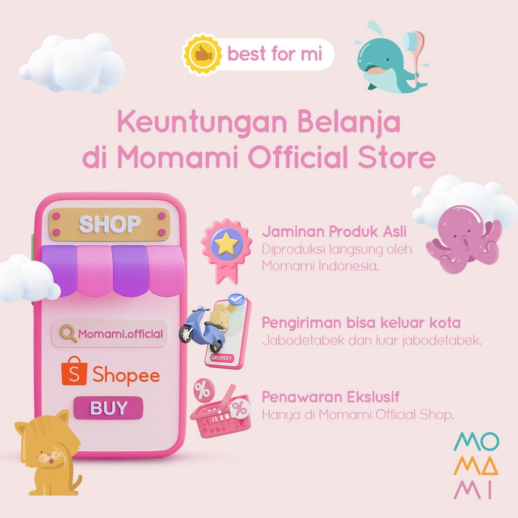 Momami Baby Tooth & Gum - Tisu Basah Gigi & Gusi Bayi (30 Lembar)
