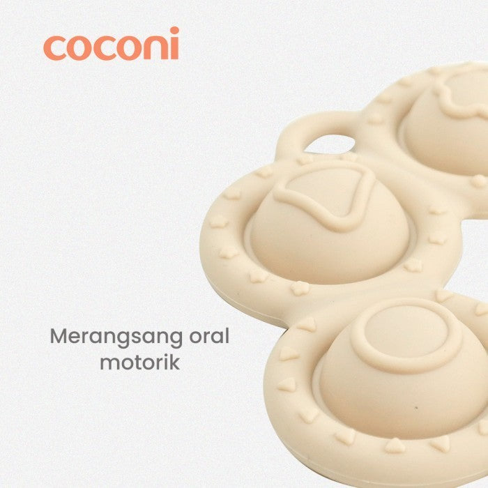 COCONI Pop It Teether Shapes | Mainan Gigitan Bayi bentuk Pop It