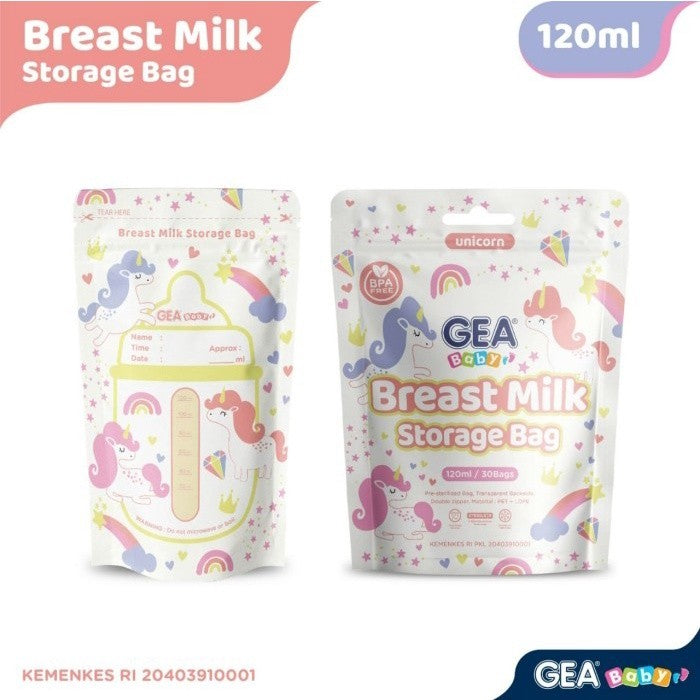 Gea Baby Kantong Asi Breastmilk Storage 120ml isi 30pcs Pouch