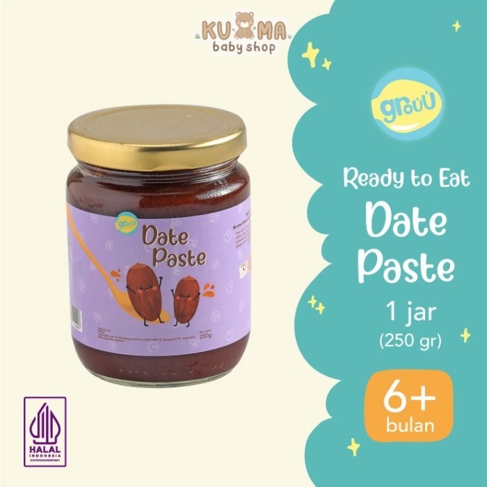 Grouu - Pasta Selai Kurma - MPASI Bayi & Anak