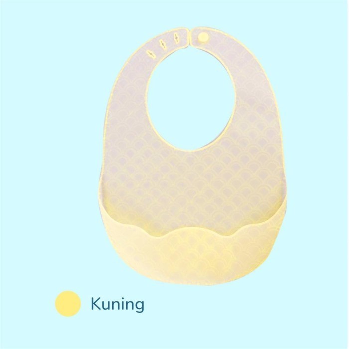 COCONI Ultra-Thin Silicone Bib | Celemek Silikon Bayi Super Ringan