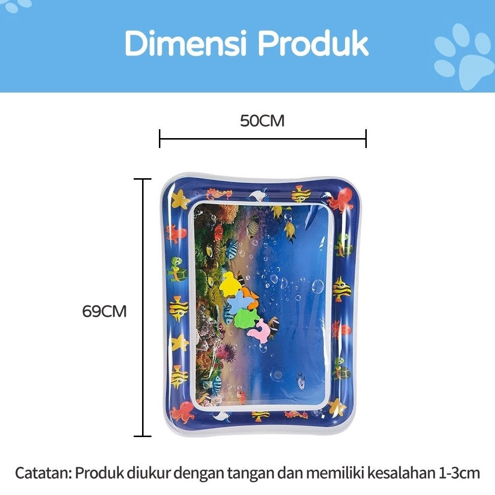 Water Playmat Baby Kids Matras Air Bayi Mainan Edukasi Tummy Time Mainan Sensorik Kids Land