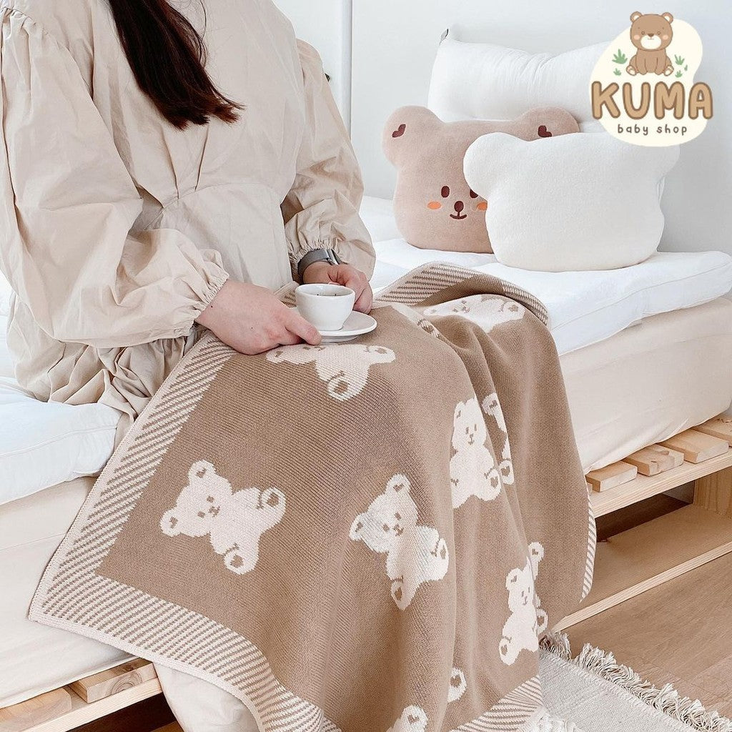 Kuma Blanket Care Bear Brown