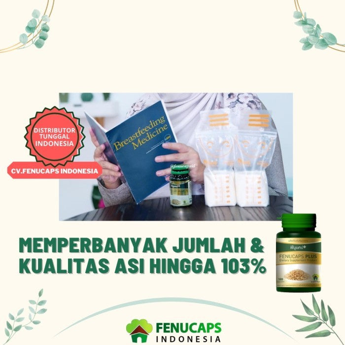 Fenucaps Plus 100 Breastfeeding Fenugreek Pelancar Asi