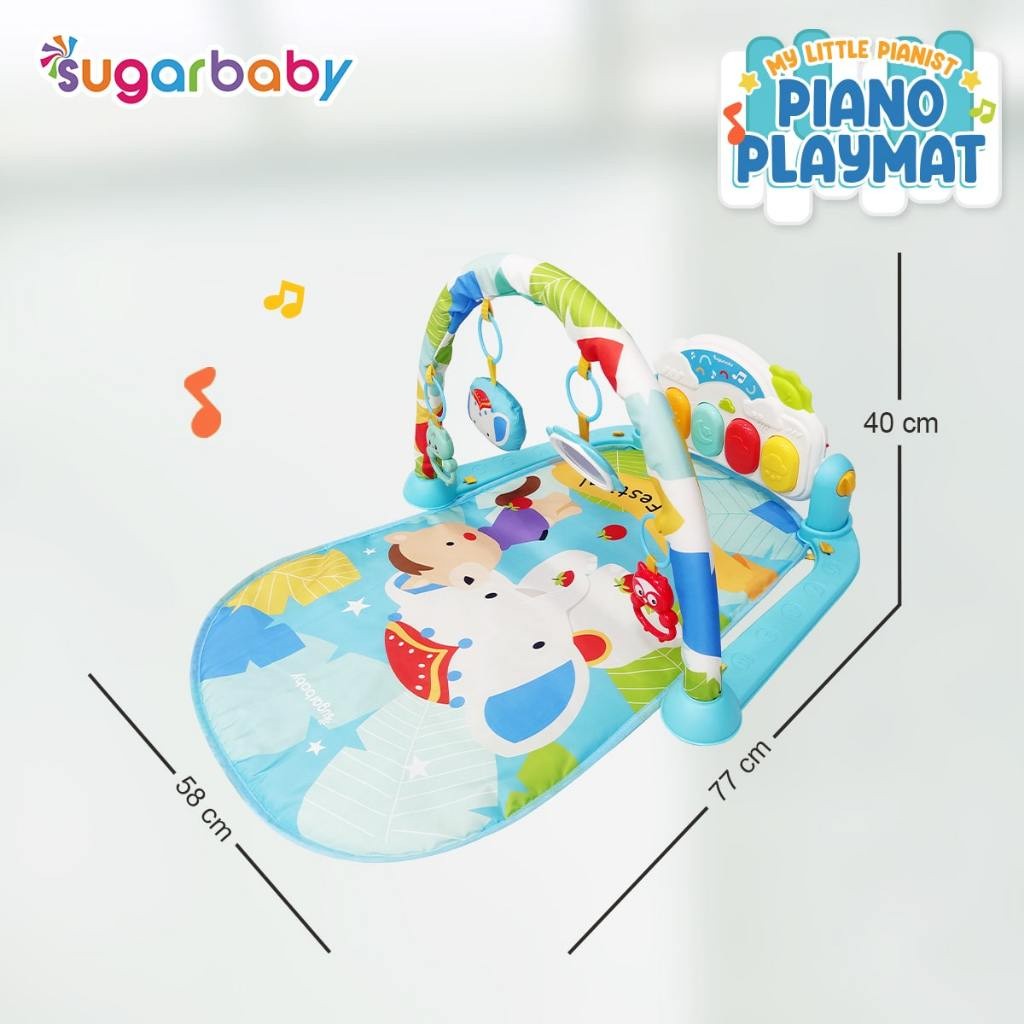 My Little Pianist Piano Playmat Baby Gym/Mainan gym bayi/Baby Playgym/Mainan Anak/Matras bayi piano