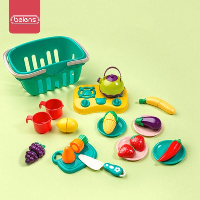Beiens Mainan Masak Potong Sayur Buah Kitchen Cutting Fruit Edukasi