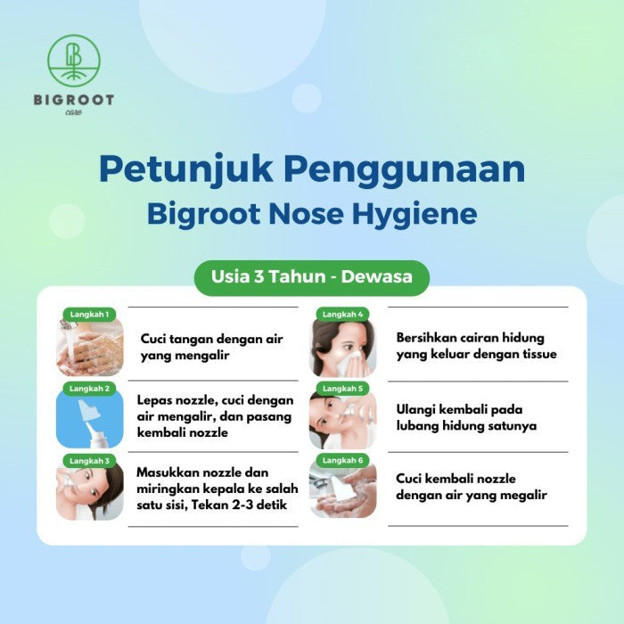 Bigroot Nose Hygiene Stuff Relief 50ml Pencuci Hidung Saline Water