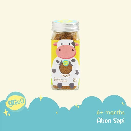 Grouu - Abon Mpasi & Anak (Abon Ayam, Abon Sapi) BB Booster