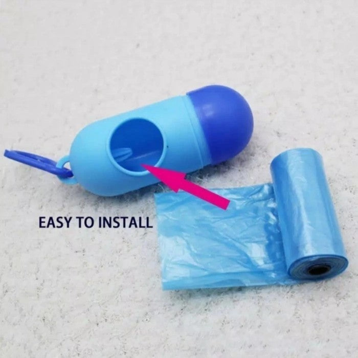 Gantungan Mini Kapsul Dispenser Plastik Sampah Roll Case Capsul