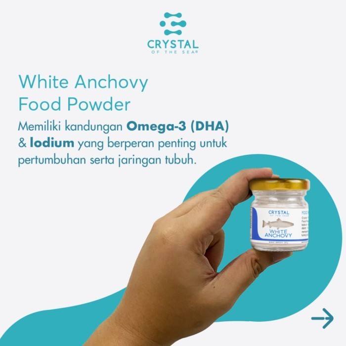 Crystal of the Sea White Anchovy Food Powder / Ikan Teri Nasi 20 80 g