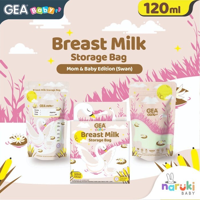 Gea Baby Kantong Asi Breastmilk Storage 120ml isi 30pcs Pouch