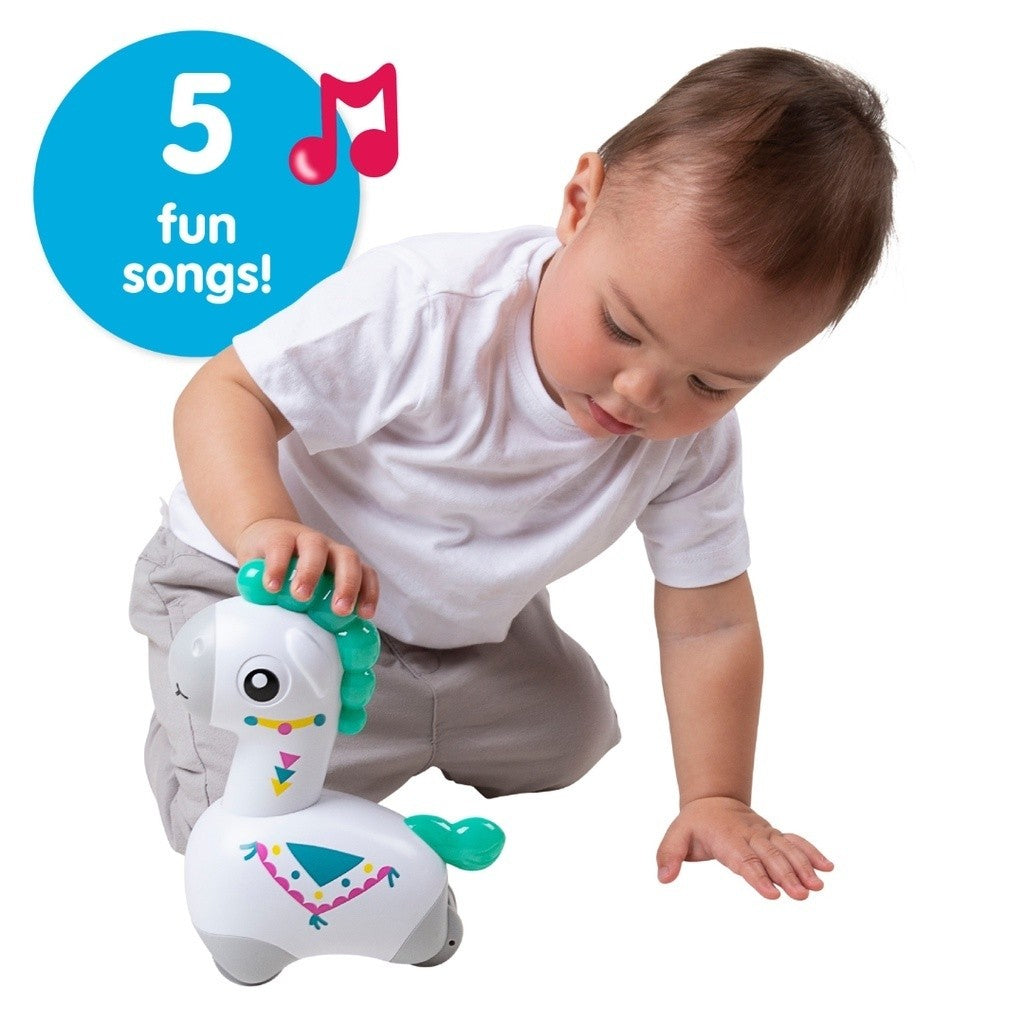 Playgro Light Push Go Musical Llama - Mainan Musik Anak