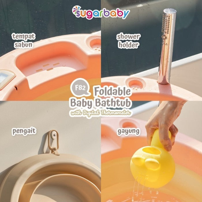 SUGAR BABY Foldable Baby Bathtub F82 / Bak Mandi Bayi