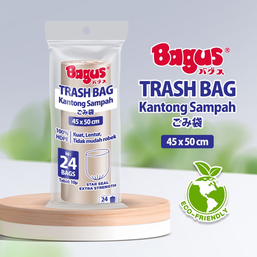 Kantong Sampah Bagus Trash Bag Roll 45 x 50 cm 24's - 24 L