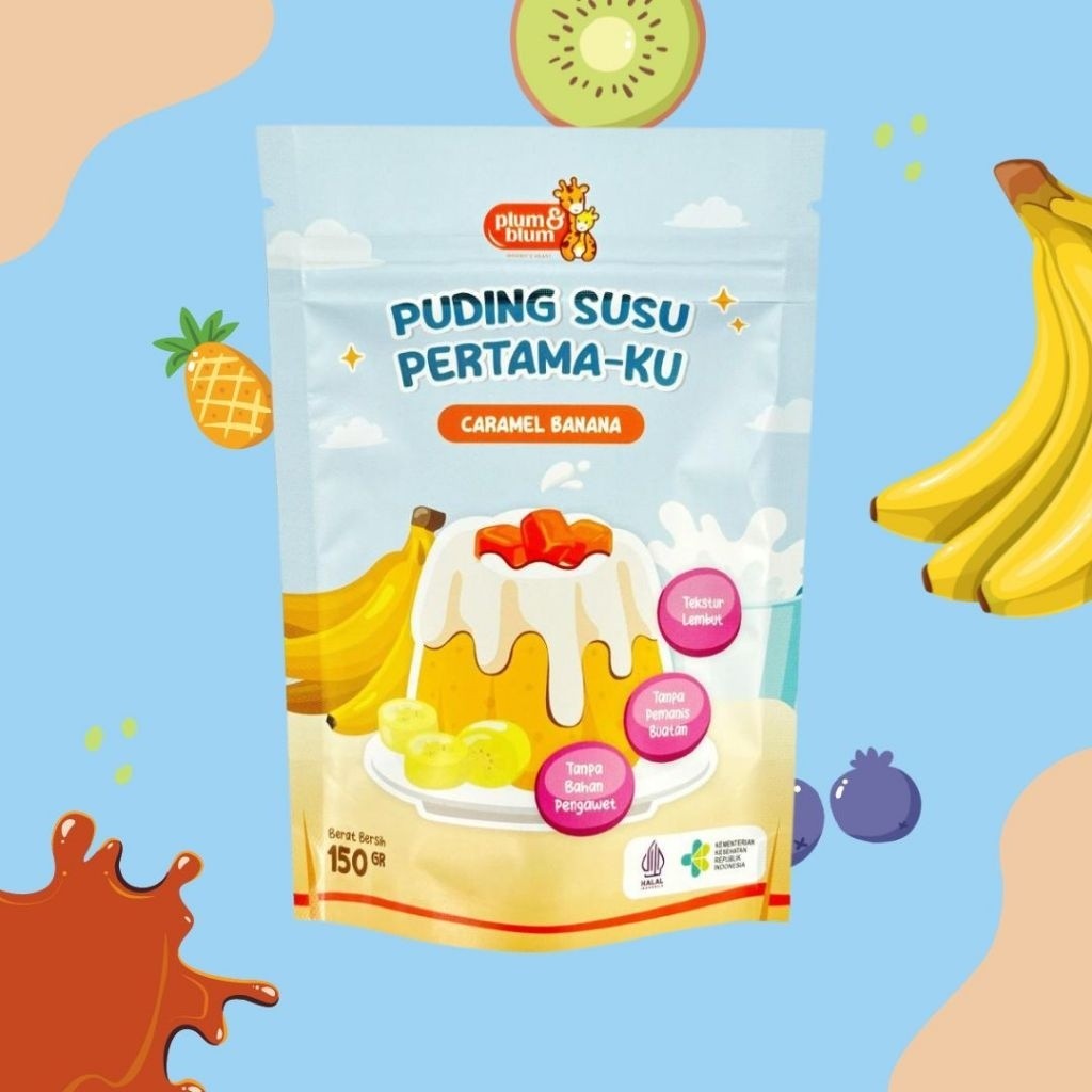 Plum & Blum Silky Puding Susu Buah Snack Mpasi - 150 gram