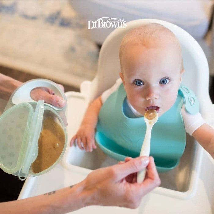 Dr. Brown's Travel Fresh Bowl and Snap in Spoon - Kotak Makan Anak