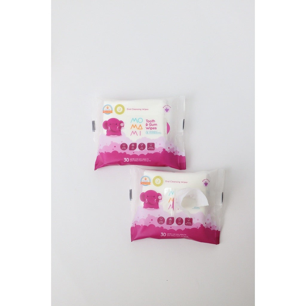 Momami Baby Tooth & Gum - Tisu Basah Gigi & Gusi Bayi (30 Lembar)