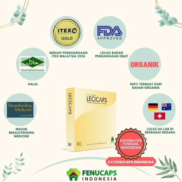 Lecicaps Kapsul Pelancar Asi Soy Lecithin