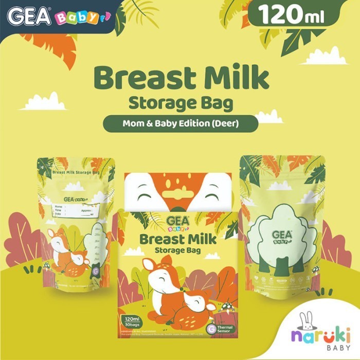 Gea Baby Kantong Asi Breastmilk Storage 120ml isi 30pcs Pouch