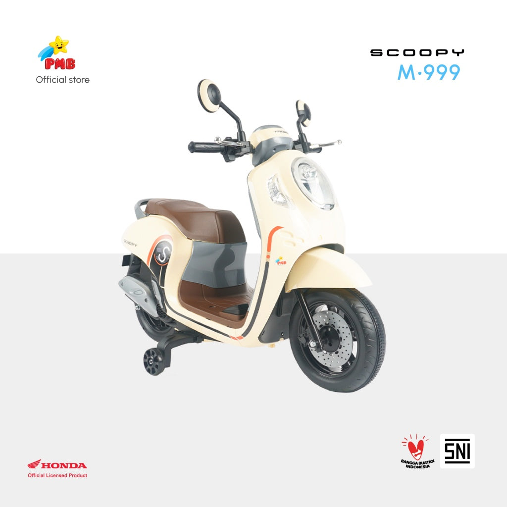 MAINAN ANAK MOTOR AKI HONDA SCOOPY M-999 - PMB TOYS